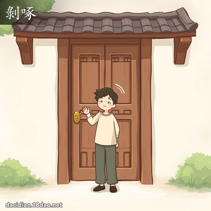 剥啄 - 国语大辞典配图