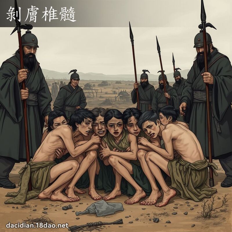 剝膚椎髓 - 國語大辭典配圖