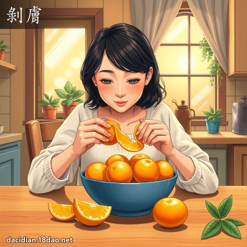 剥肤 - 国语大辞典配图