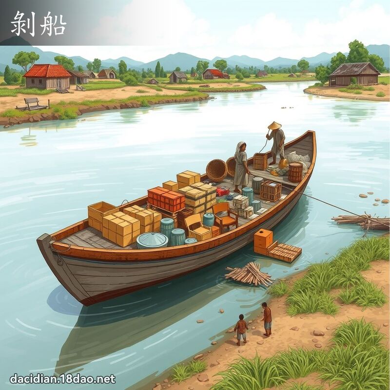 剝船 - 國語大辭典配圖