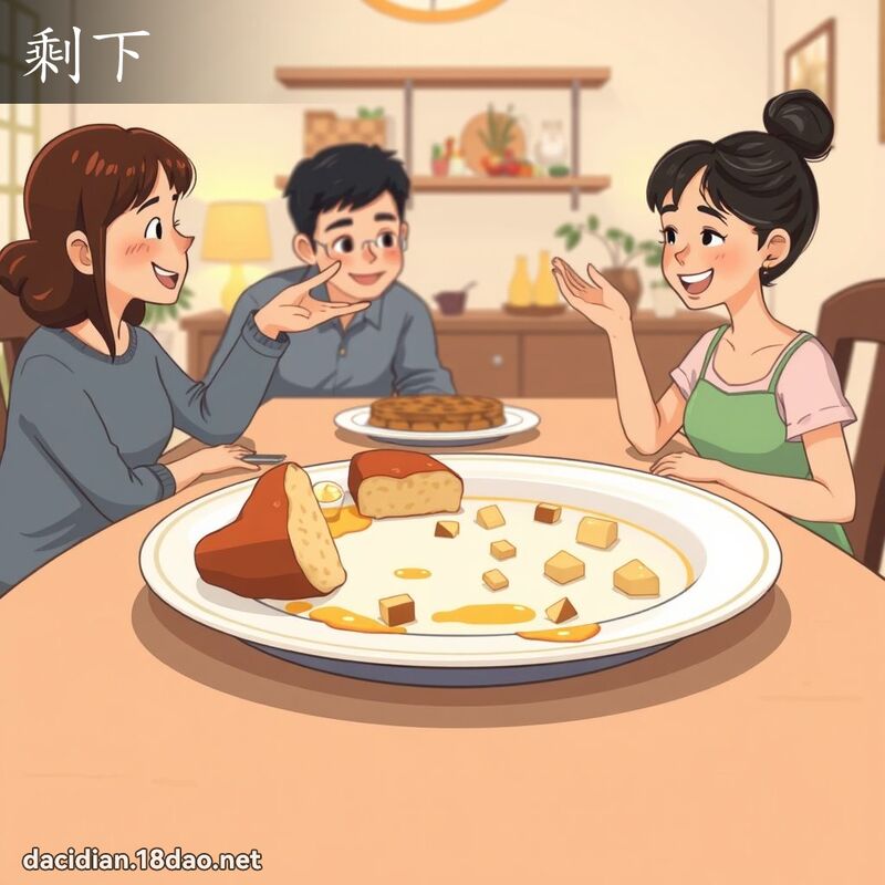 剩下 - 国语大辞典配图