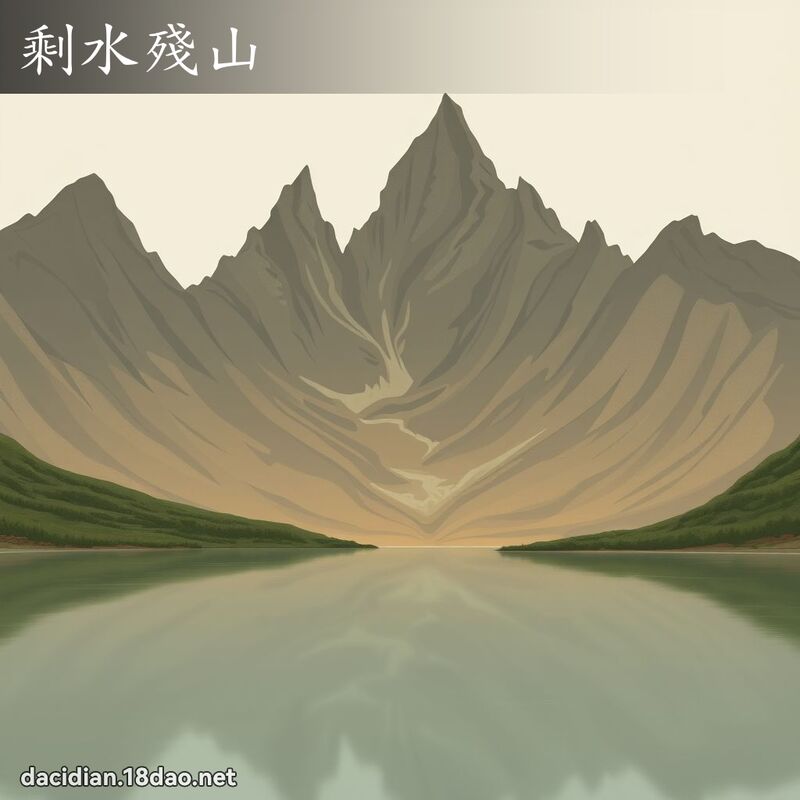 剩水殘山 - 國語大辭典配圖