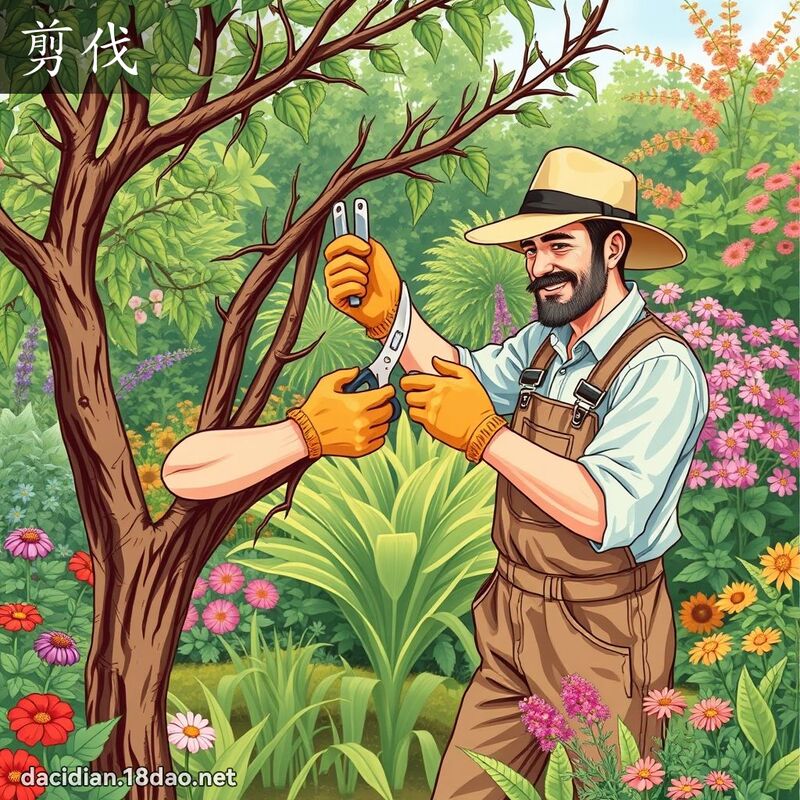 剪伐 - 国语大辞典配图