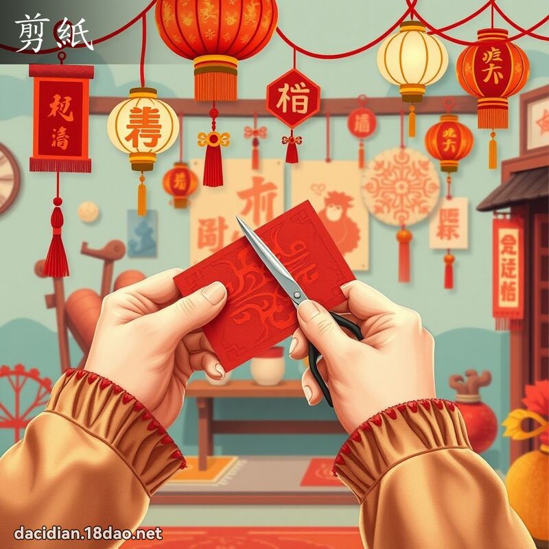剪纸 - 国语大辞典配图