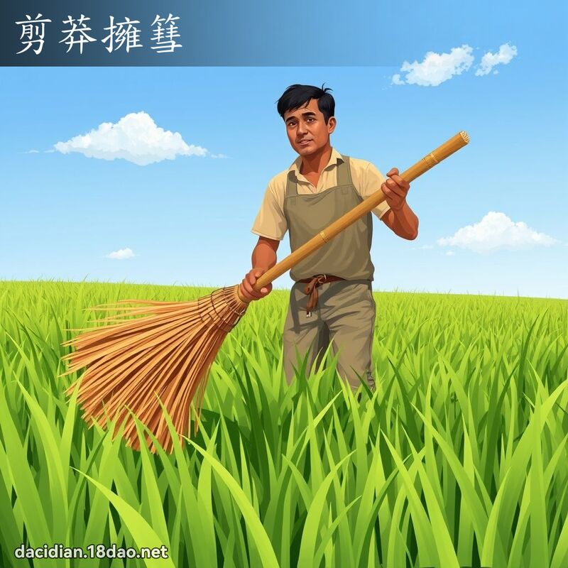 剪莽擁篲 - 國語大辭典配圖