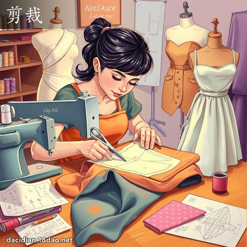 剪裁 - 國語大辭典配圖