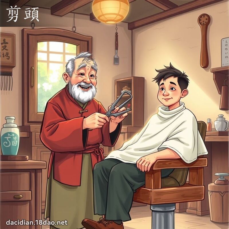 剪头 - 国语大辞典配图