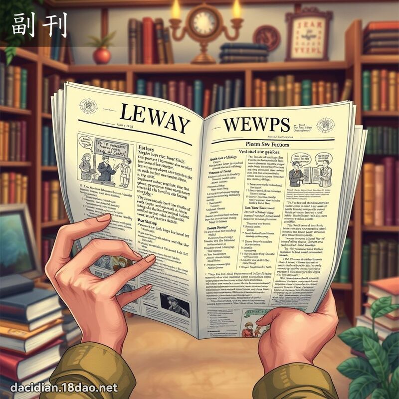 副刊 - 國語大辭典配圖