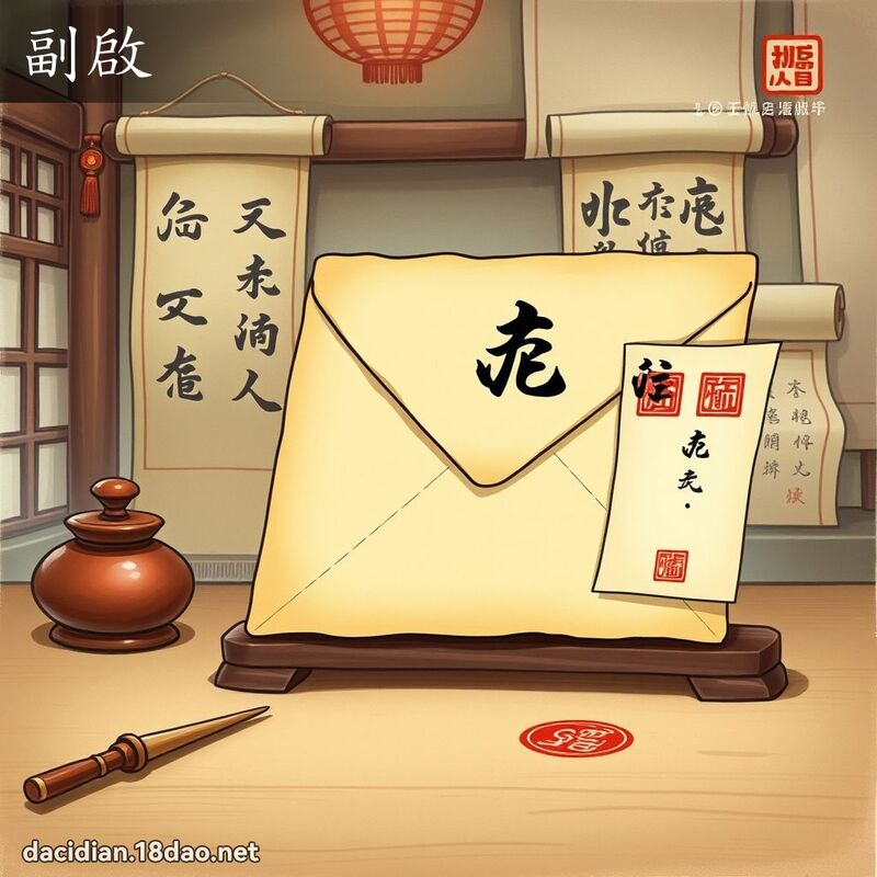 副啟 - 國語大辭典配圖