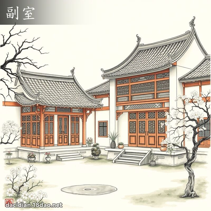 副室 - 國語大辭典配圖