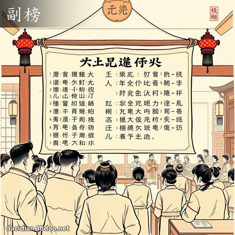 副榜 - 国语大辞典配图