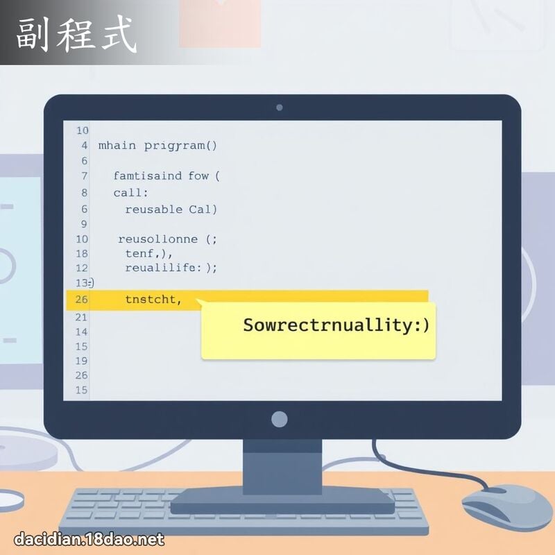 副程式 - 国语大辞典配图