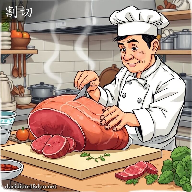 割切 - 国语大辞典配图