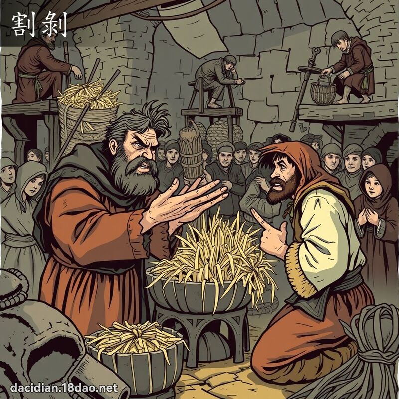 割剝 - 國語大辭典配圖