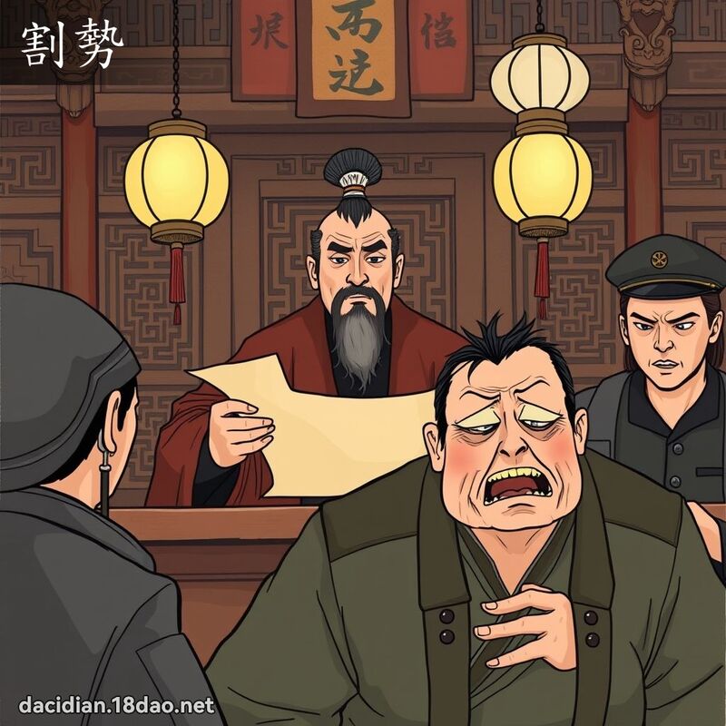 割勢 - 國語大辭典配圖