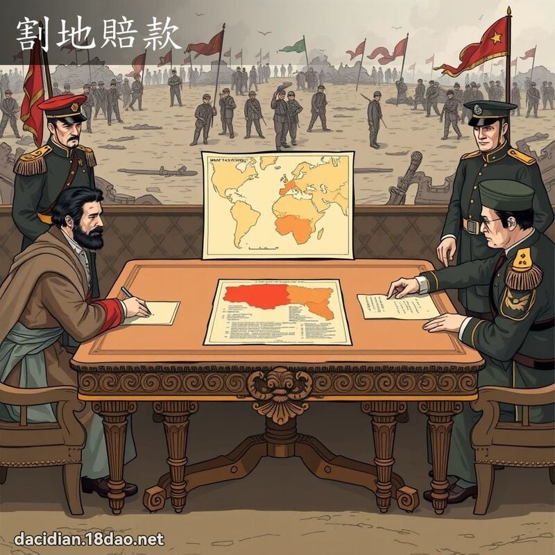 割地赔款 - 国语大辞典配图