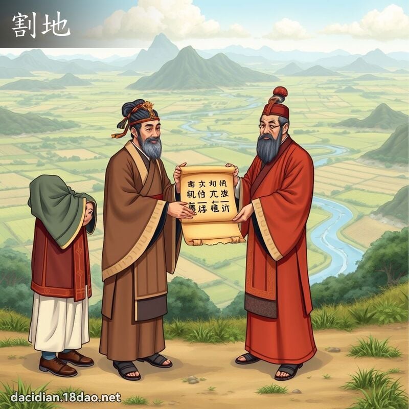 割地 - 國語大辭典配圖