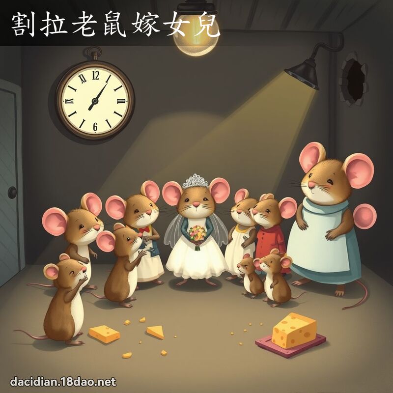 割拉老鼠嫁女兒 - 國語大辭典配圖