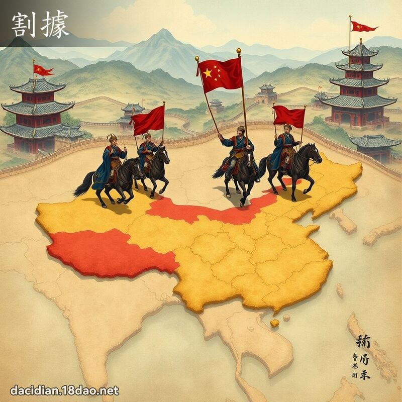 割據 - 國語大辭典配圖