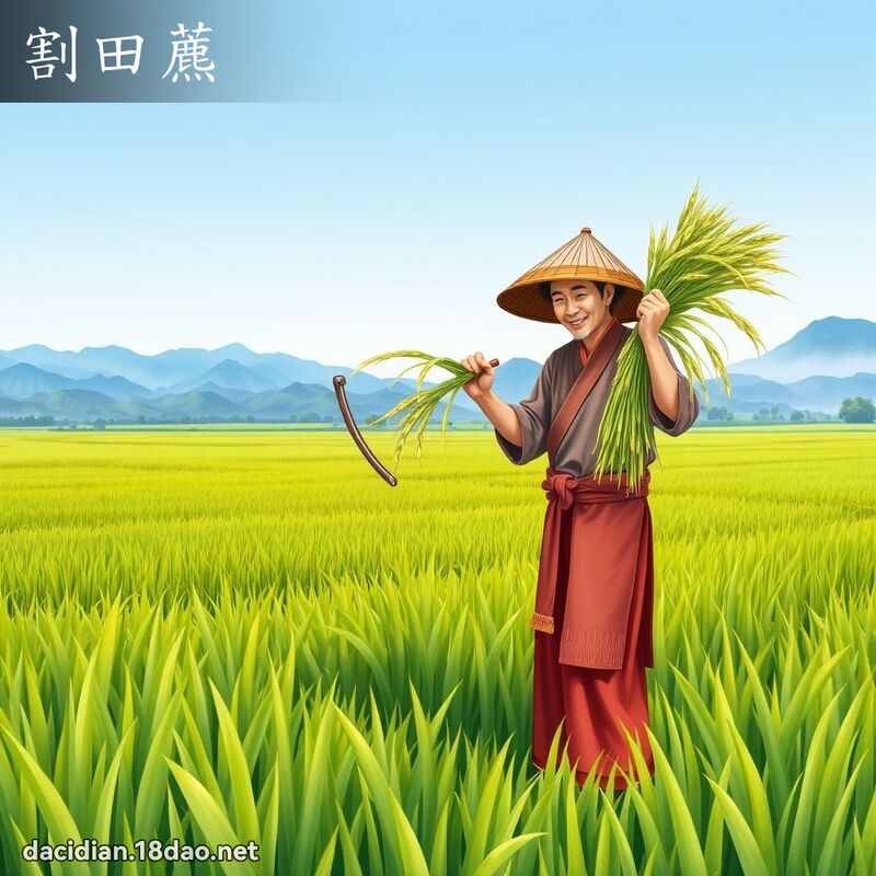 割田藨 - 國語大辭典配圖