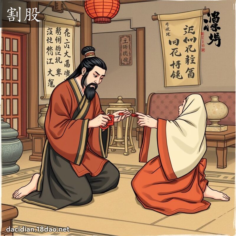 割股 - 国语大辞典配图