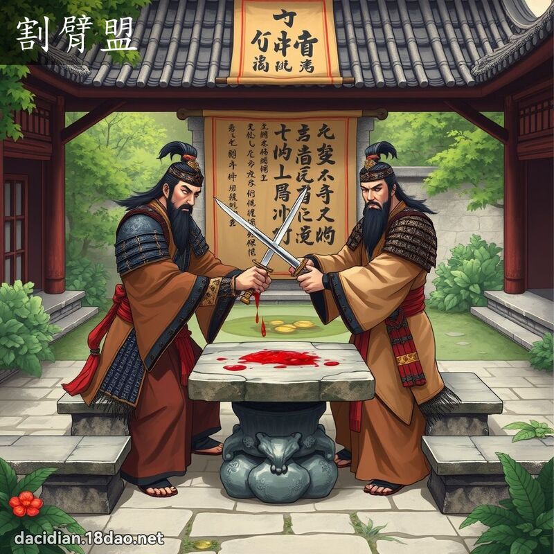 割臂盟 - 国语大辞典配图