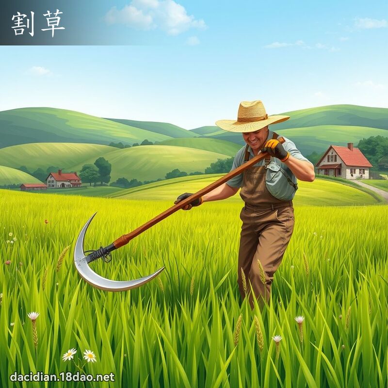 割草 - 国语大辞典配图