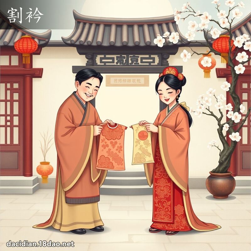 割衿 - 國語大辭典配圖