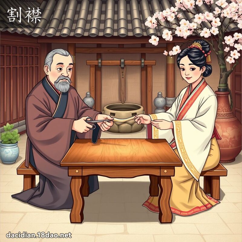割襟 - 國語大辭典配圖