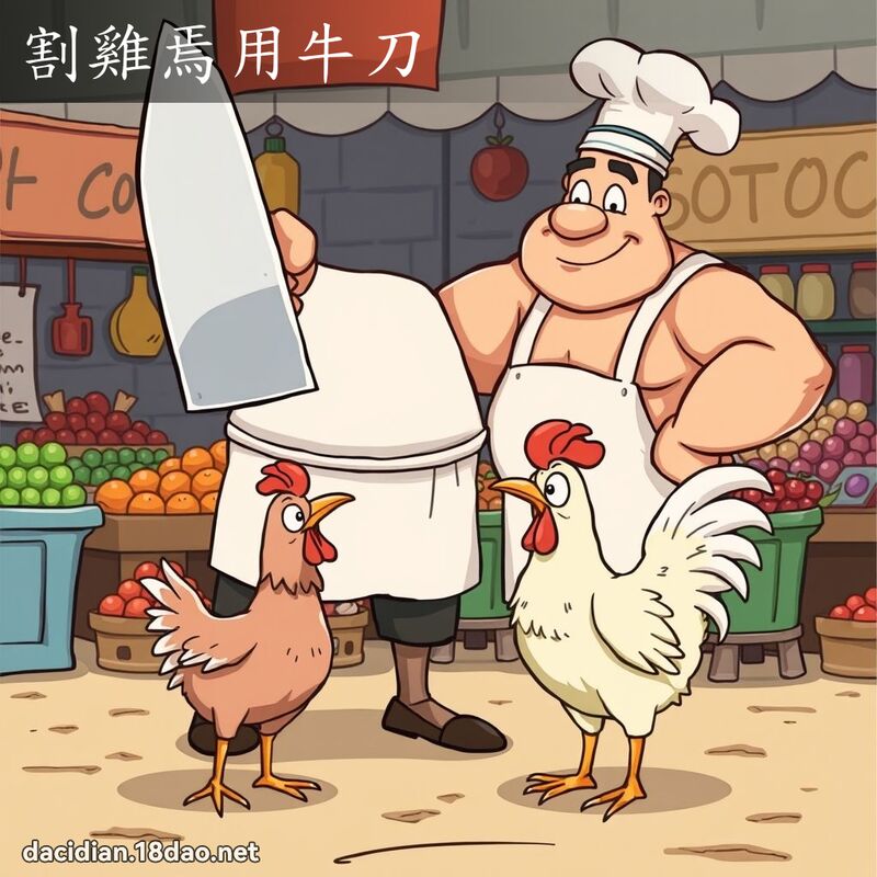 割雞焉用牛刀 - 國語大辭典配圖