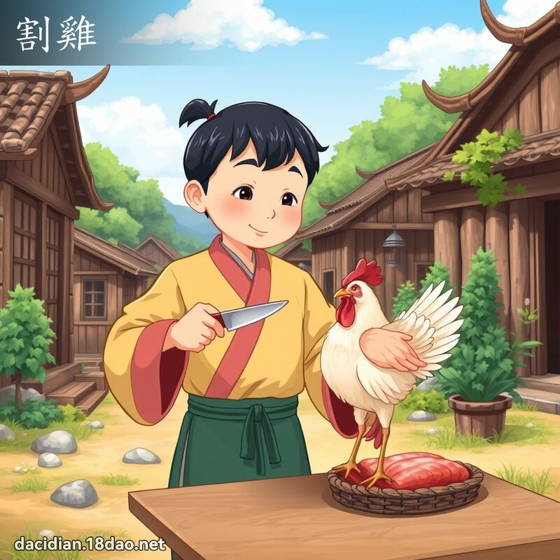 割雞 - 國語大辭典配圖