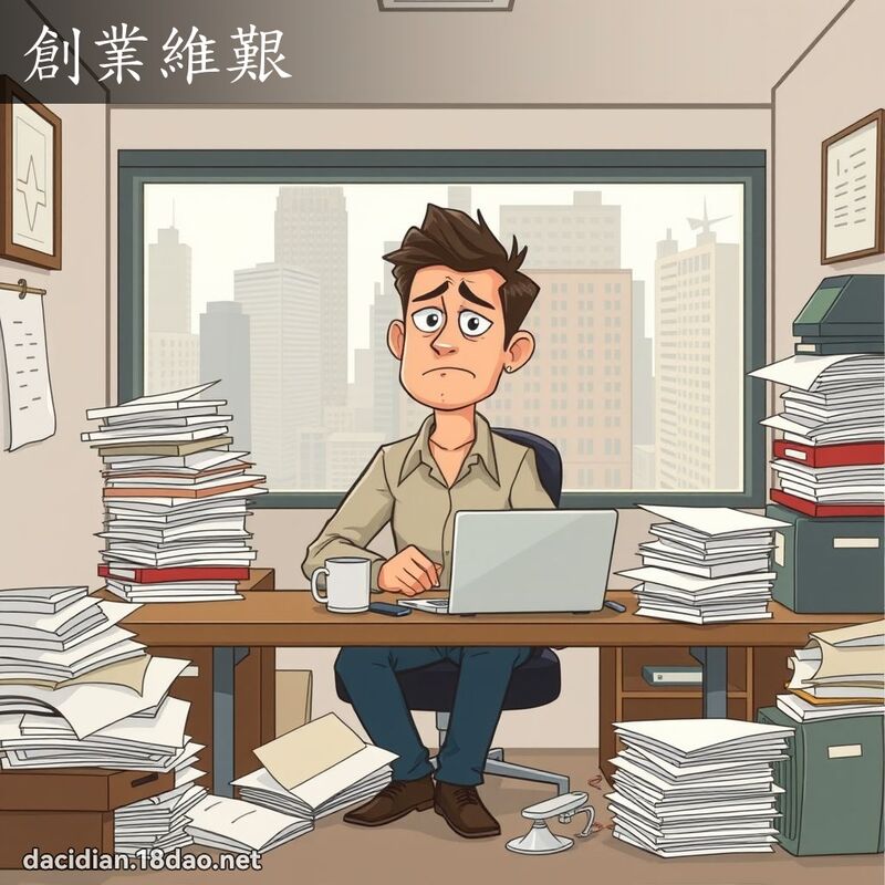創業維艱 - 國語大辭典配圖