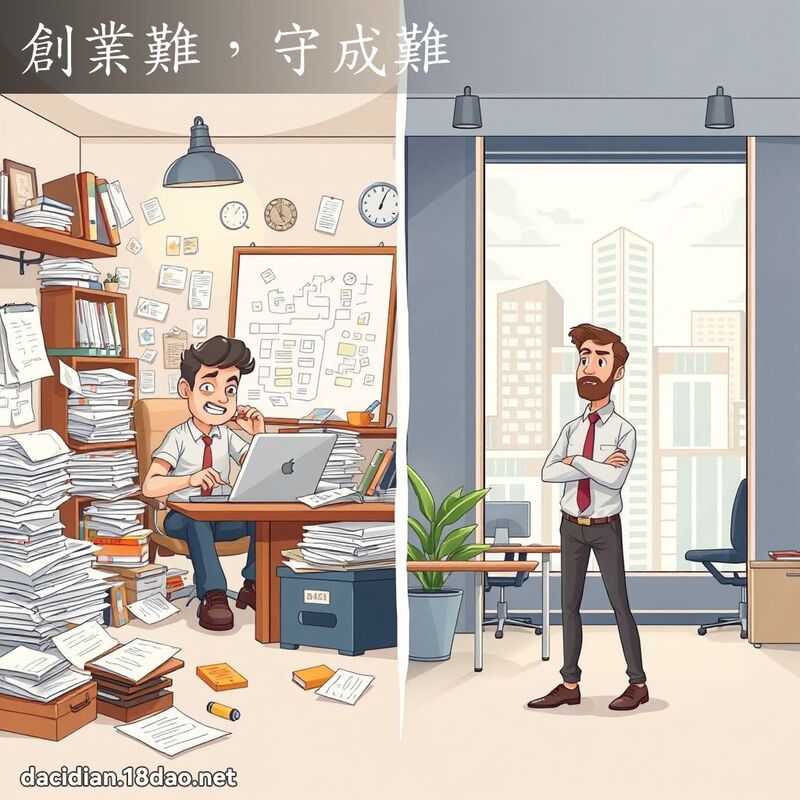 创业难，守成难 - 国语大辞典配图