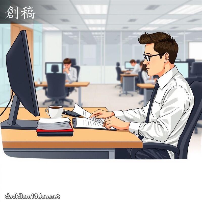 創稿 - 國語大辭典配圖