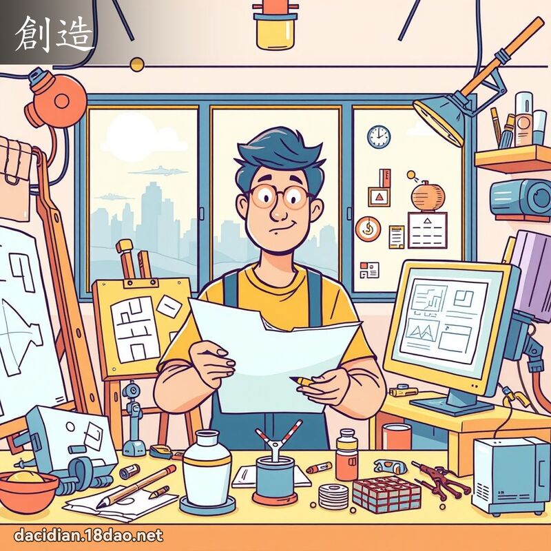 創造 - 國語大辭典配圖