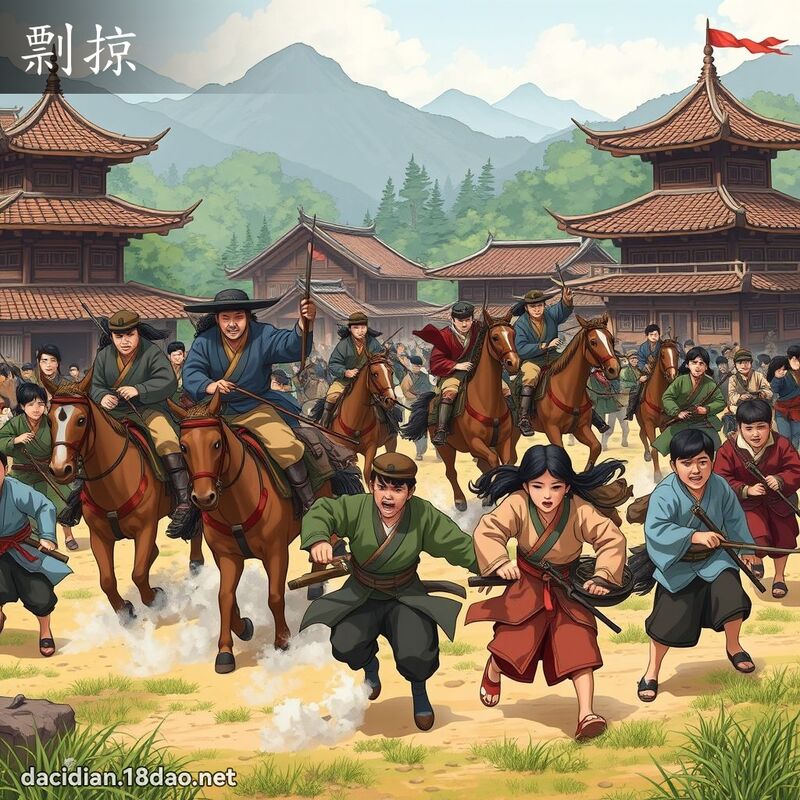剽掠 - 國語大辭典配圖