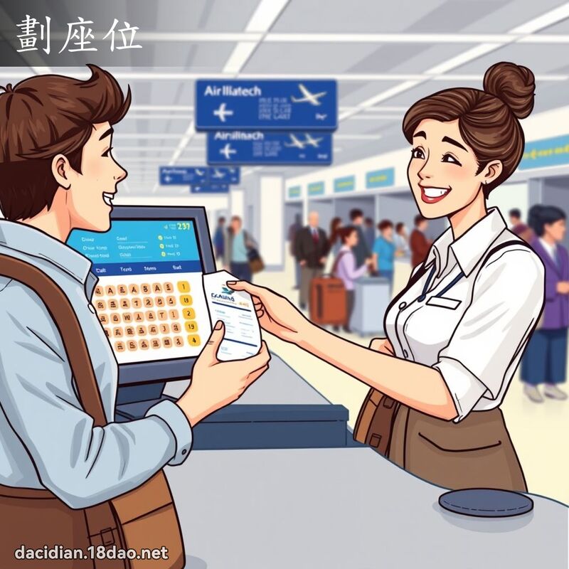 划座位 - 国语大辞典配图