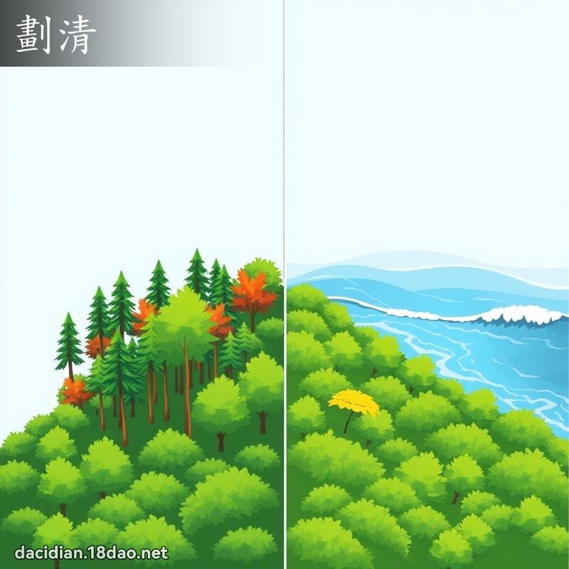 划清 - 国语大辞典配图