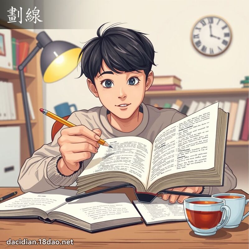 划线 - 国语大辞典配图