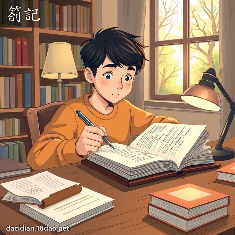 札记 - 国语大辞典配图
