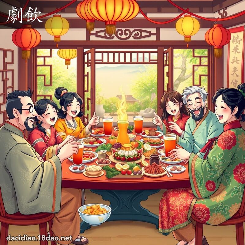 剧饮 - 国语大辞典配图