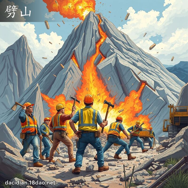 劈山 - 國語大辭典配圖