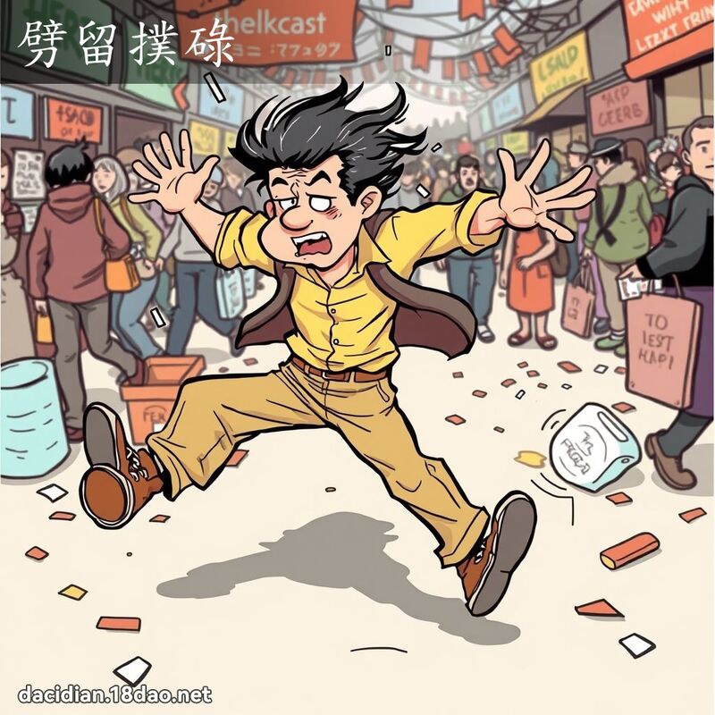 劈留撲碌 - 國語大辭典配圖