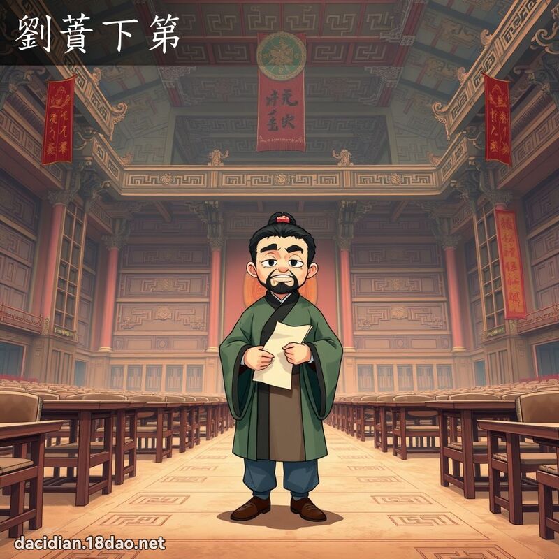 刘蕡下第 - 国语大辞典配图