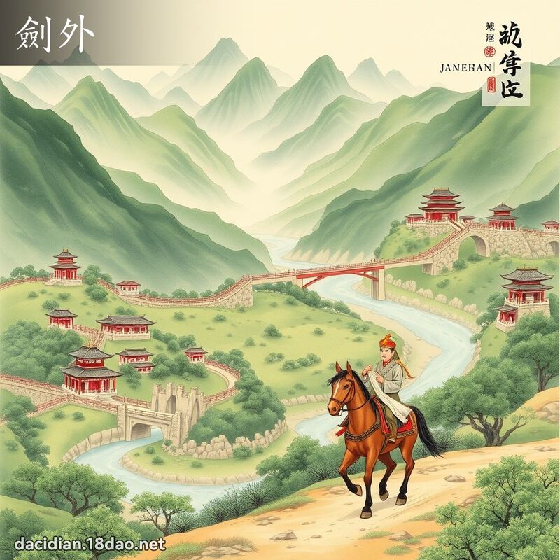 劍外 - 國語大辭典配圖