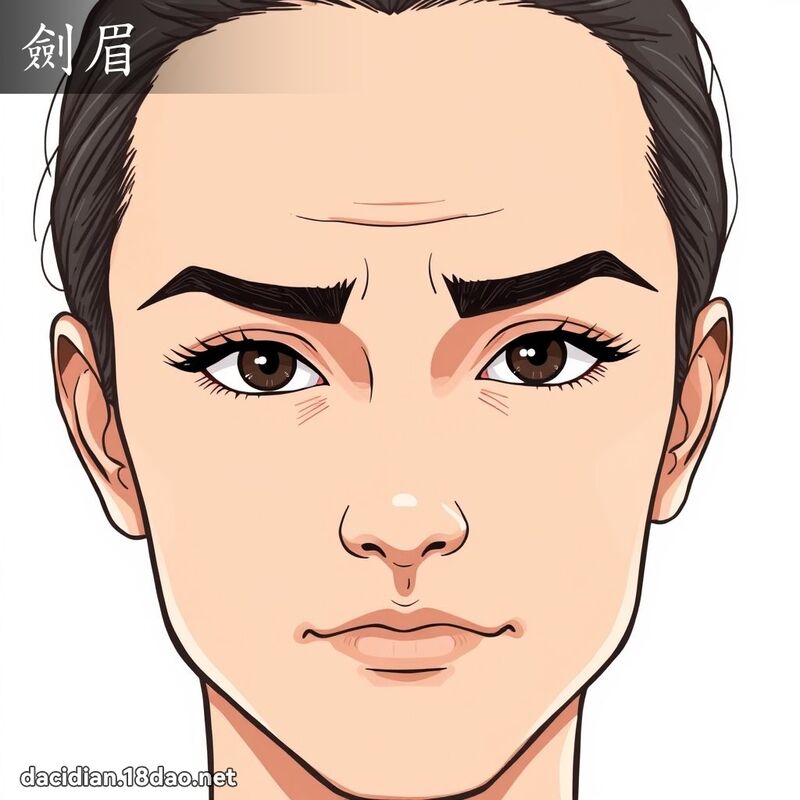 劍眉 - 國語大辭典配圖