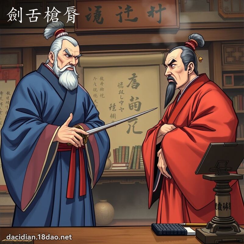 劍舌槍脣 - 國語大辭典配圖