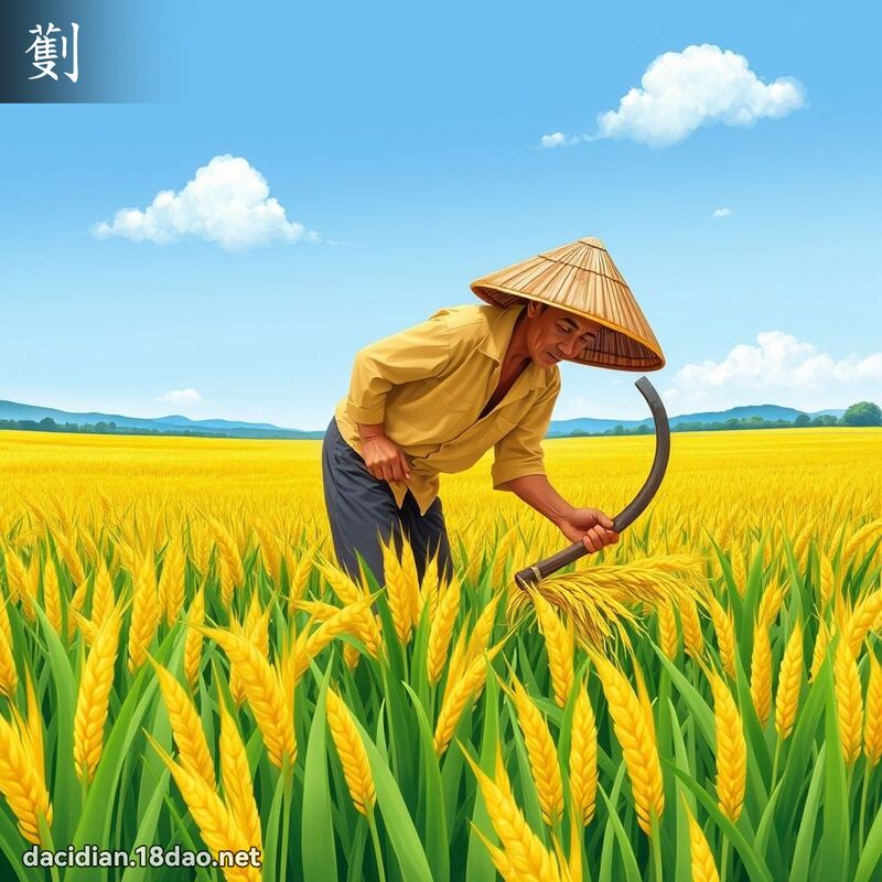 劐 - 國語大辭典配圖
