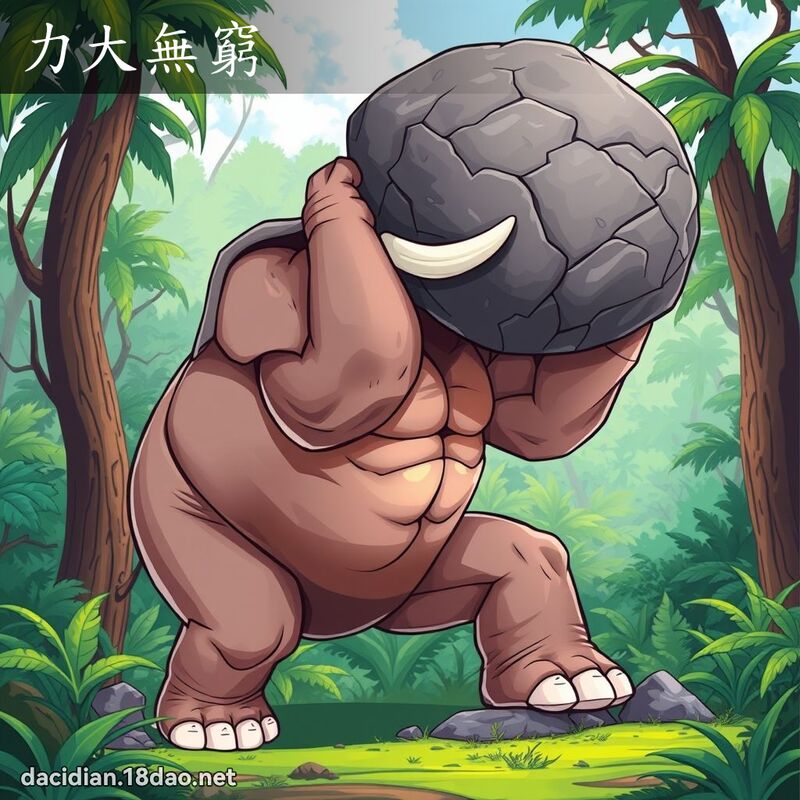 力大無窮 - 國語大辭典配圖
