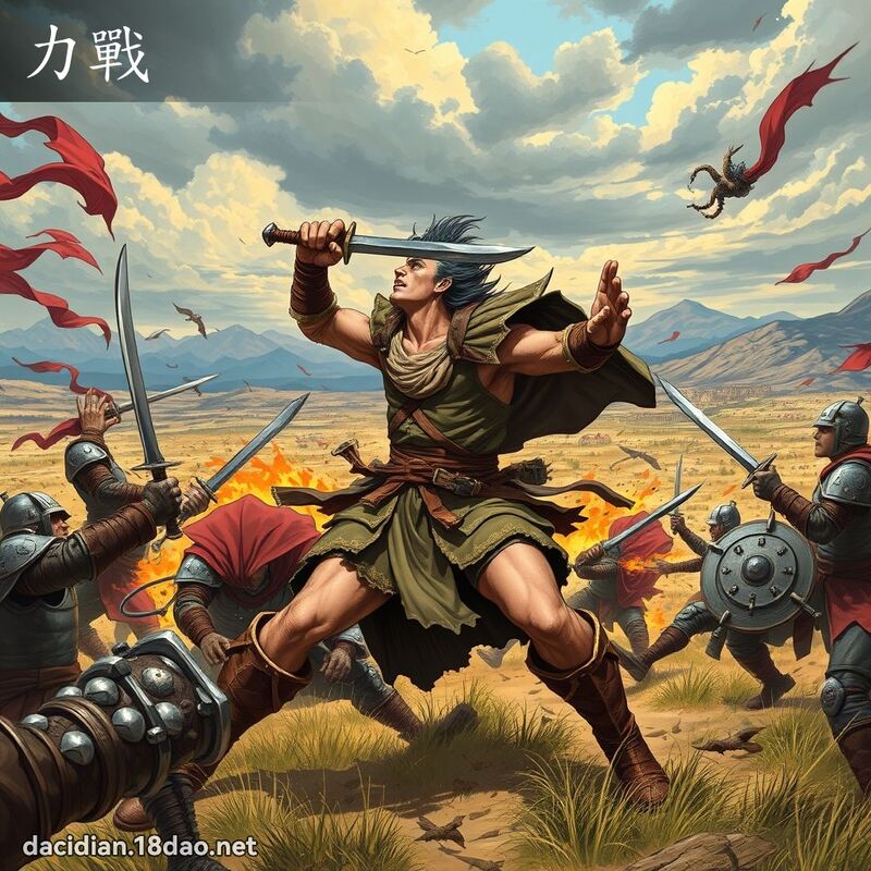 力戰 - 國語大辭典配圖